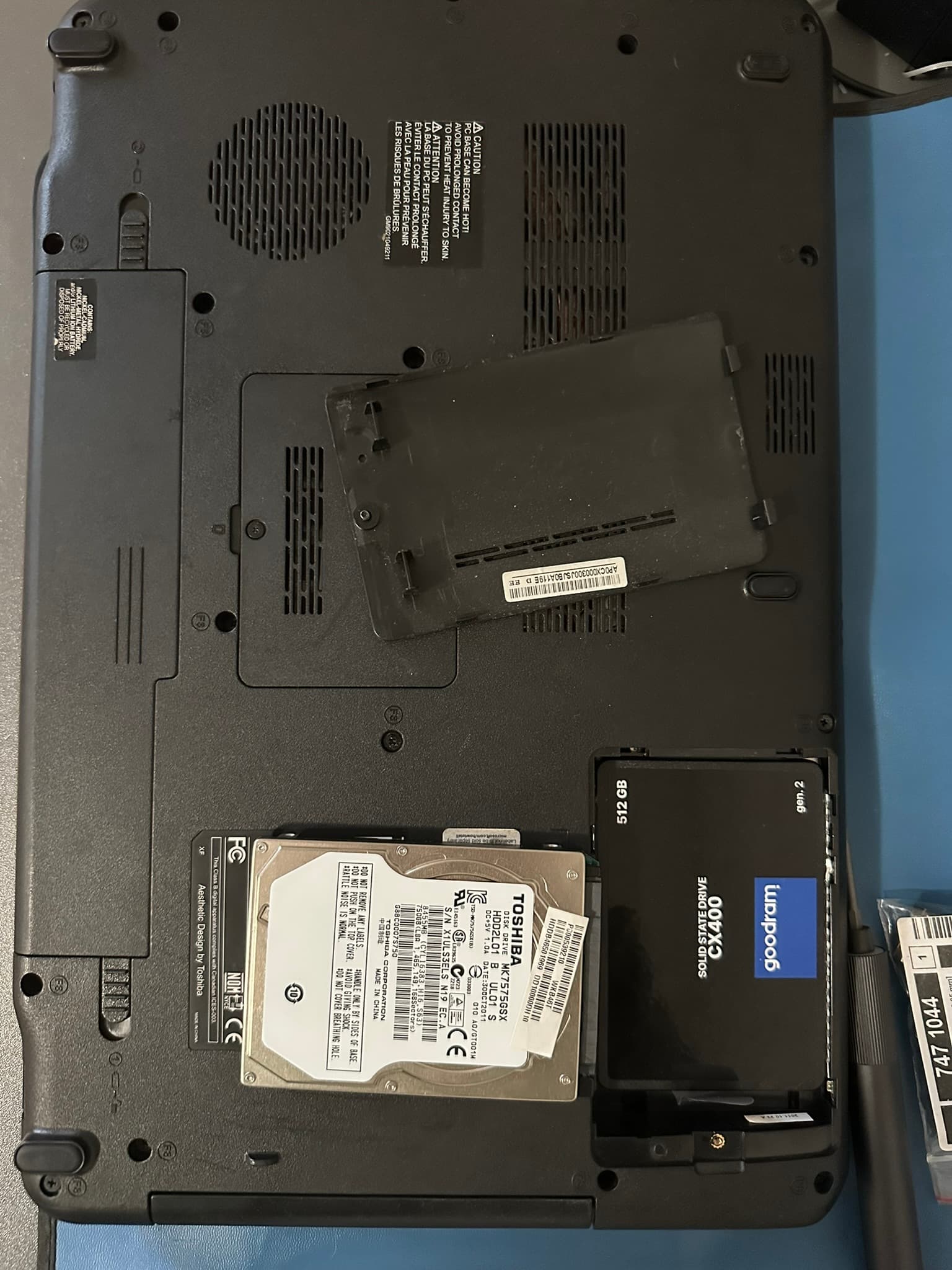 Wymiana dysku HDD na SSD